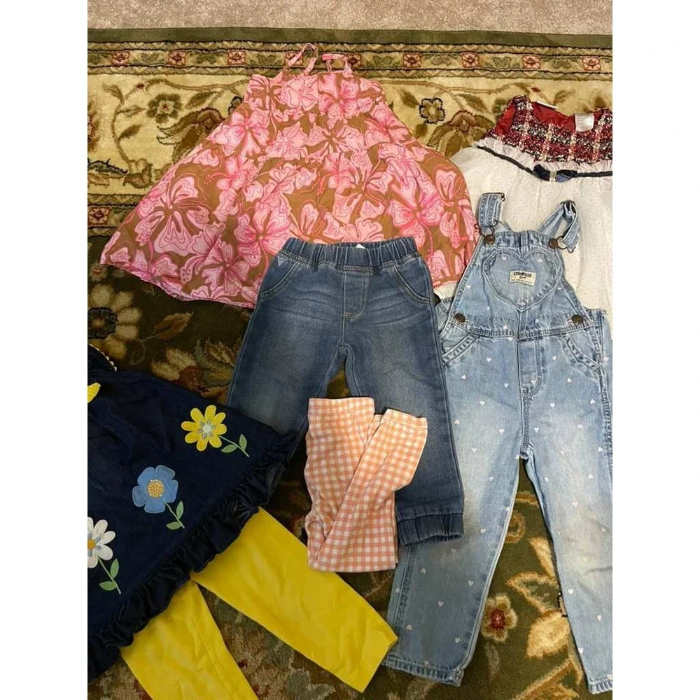Toddler Girls Clothing‎ Lot 10pc OshKosh Old Navy Cat & Jack 18-24M 2T Dresses